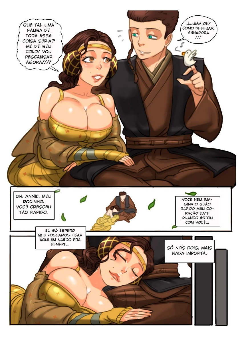 Página 4 do quadrinho adulto: Star Wars, Padawan Journey Padmé – Leia completo em XCOMICS