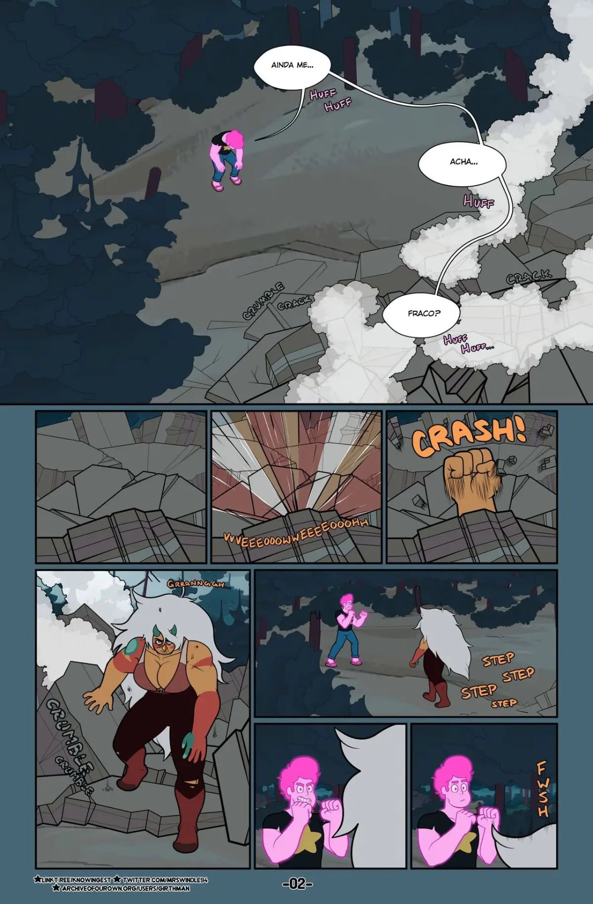 Página 3 do quadrinho adulto: Steven Universe: Fervor – Leia completo em XCOMICS