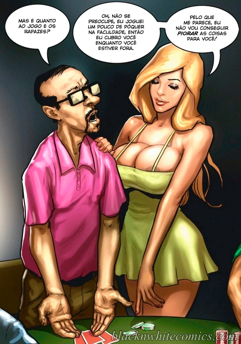 Página 6 do quadrinho adulto: Strip Poker da Putaria - Parte 1 – Leia completo em XCOMICS