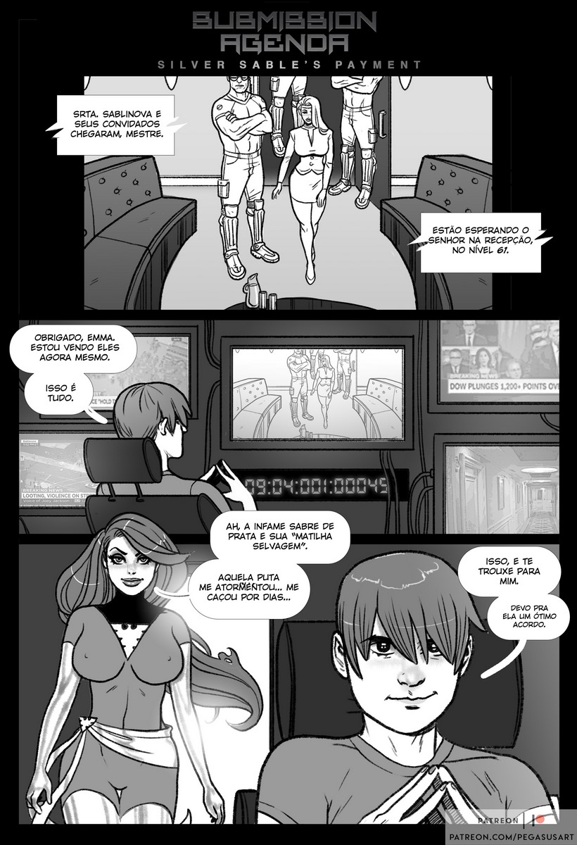 Página 2 do quadrinho adulto: Submission Agenda – Leia completo em XCOMICS