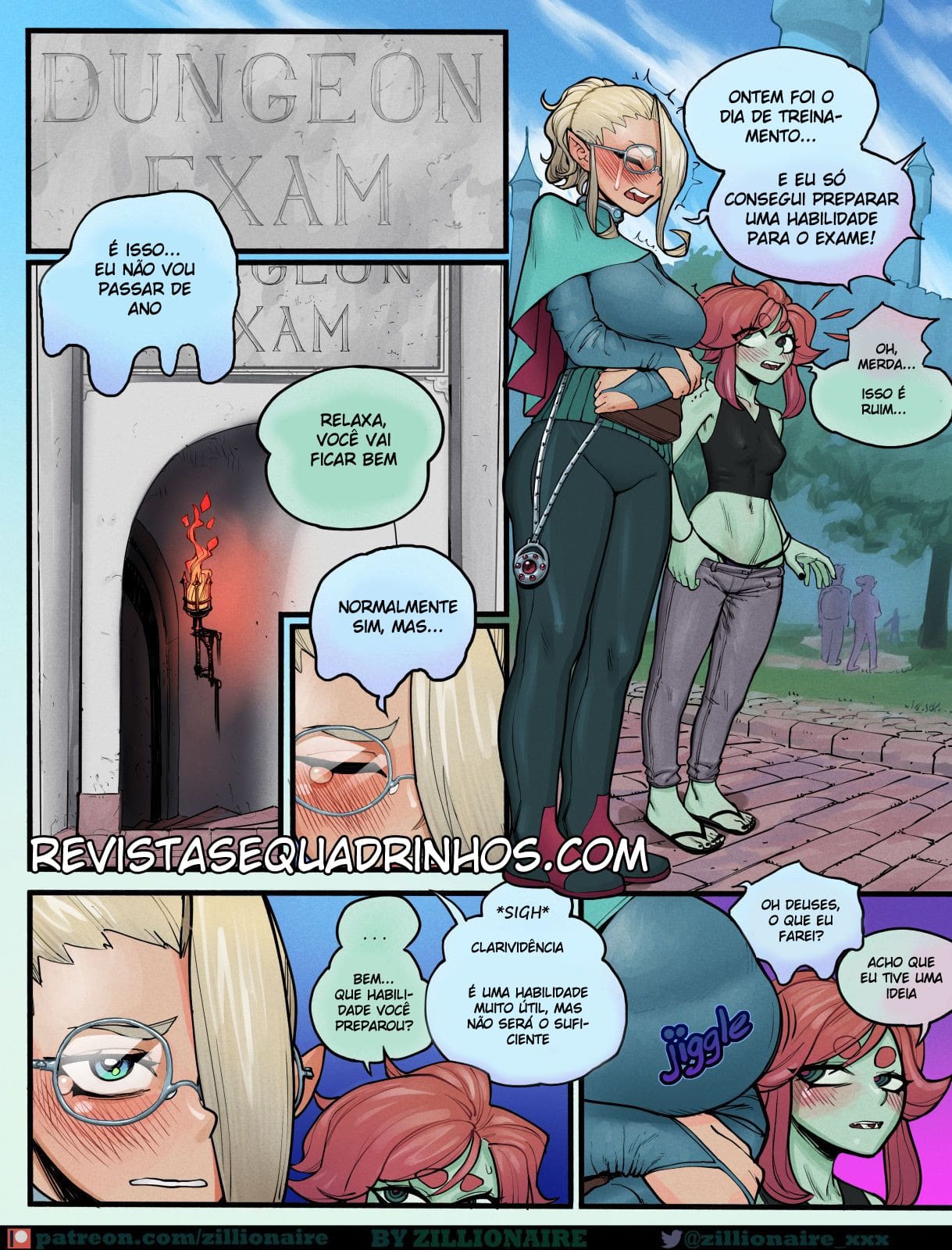 Página 1 do quadrinho adulto: Subornando a súcubo – Leia completo em XCOMICS