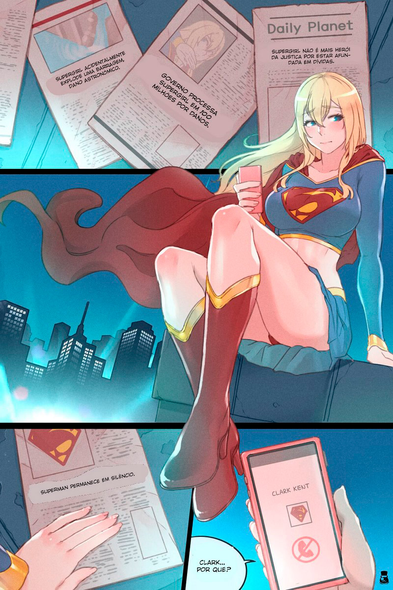 Página 2 do quadrinho adulto: Supergirl’s Secret Trouble – Leia completo em XCOMICS
