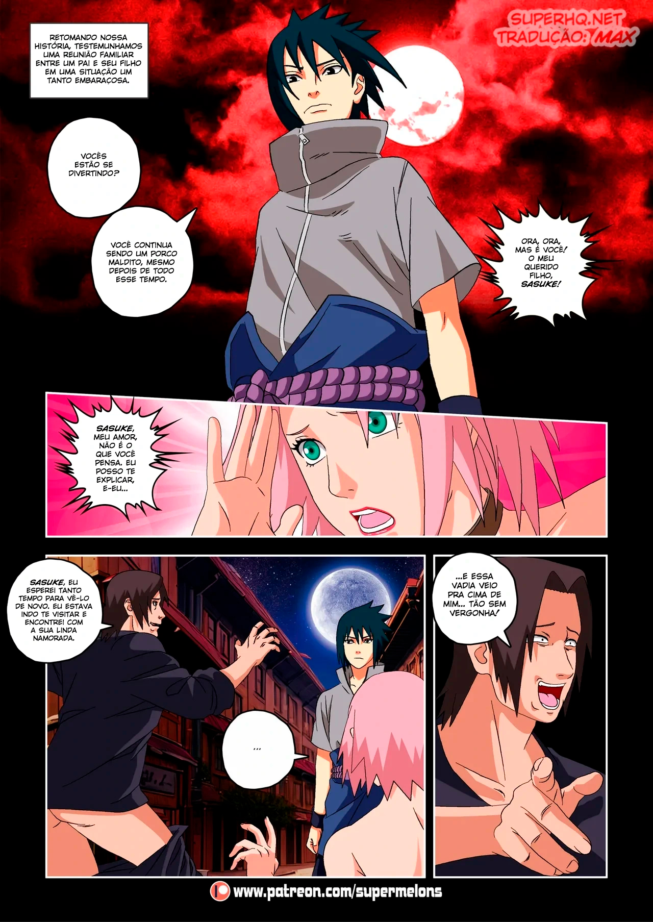 Página 16 do quadrinho adulto: SuperMelons – The Red Comet – Leia completo em XCOMICS