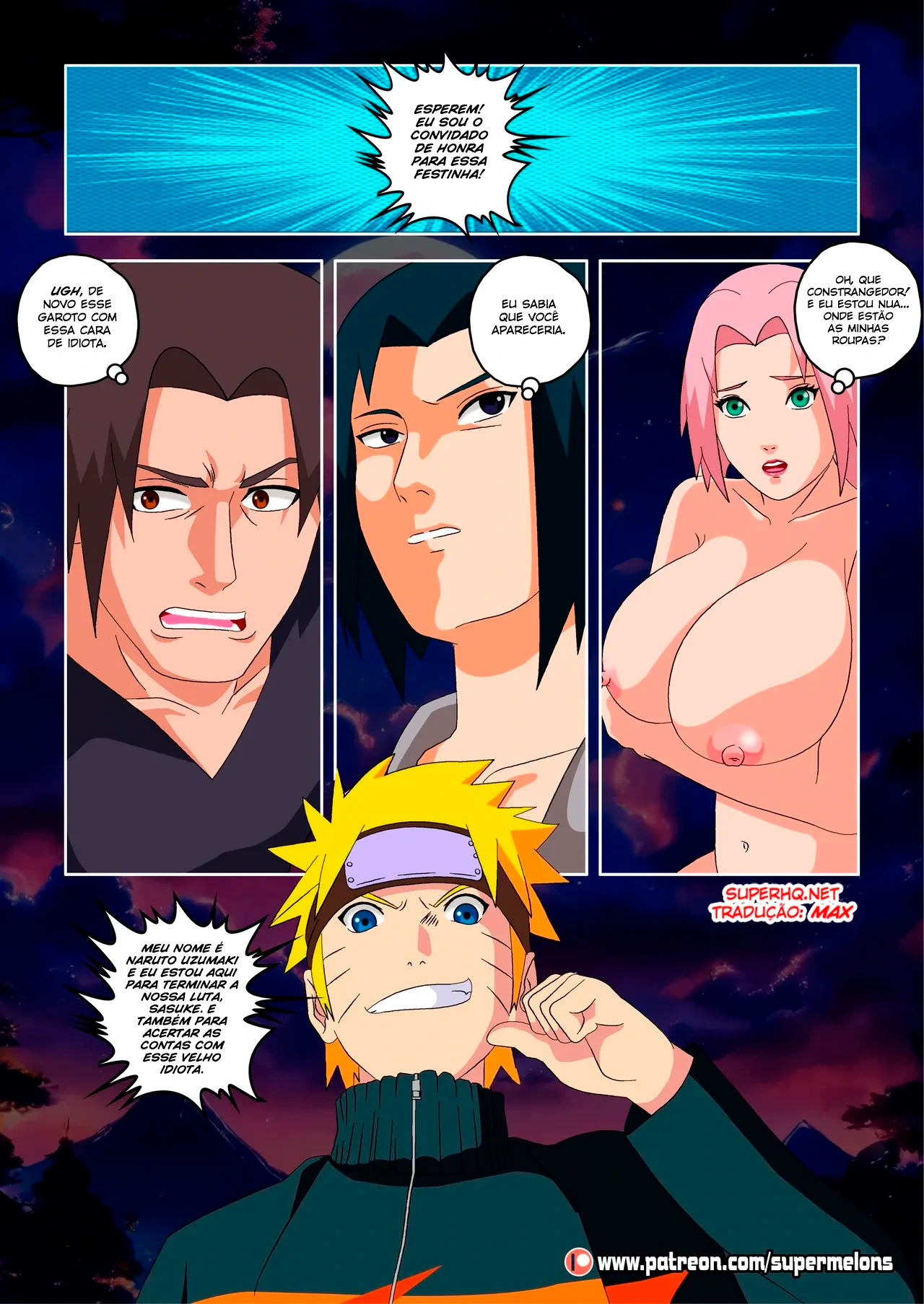 Página 18 do quadrinho adulto: SuperMelons – The Red Comet – Leia completo em XCOMICS