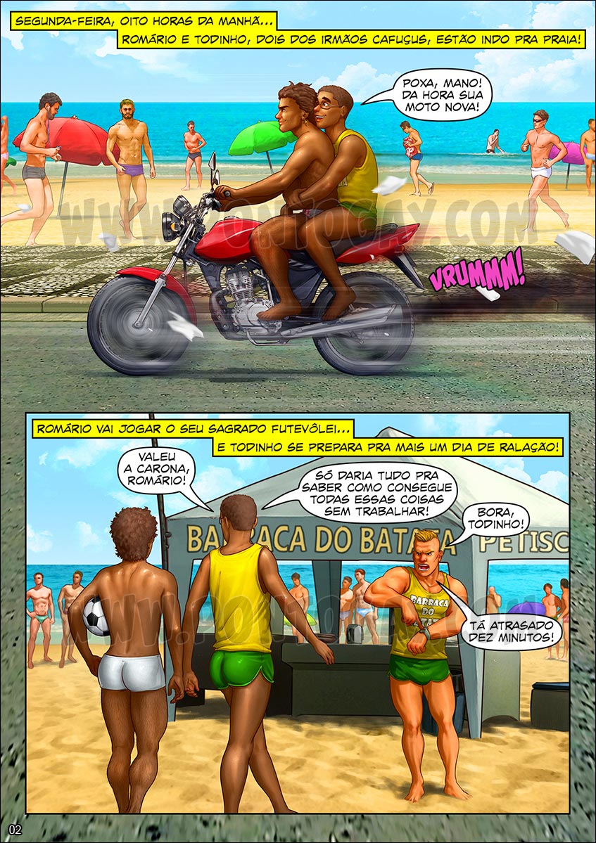 Página 2 do quadrinho adulto: Surpresa no banheiro público – Leia completo em XCOMICS