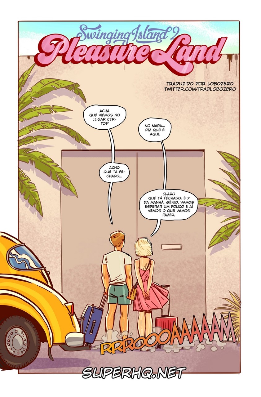 Página 1 do quadrinho adulto: Swing Island 2 – Leia completo em XCOMICS