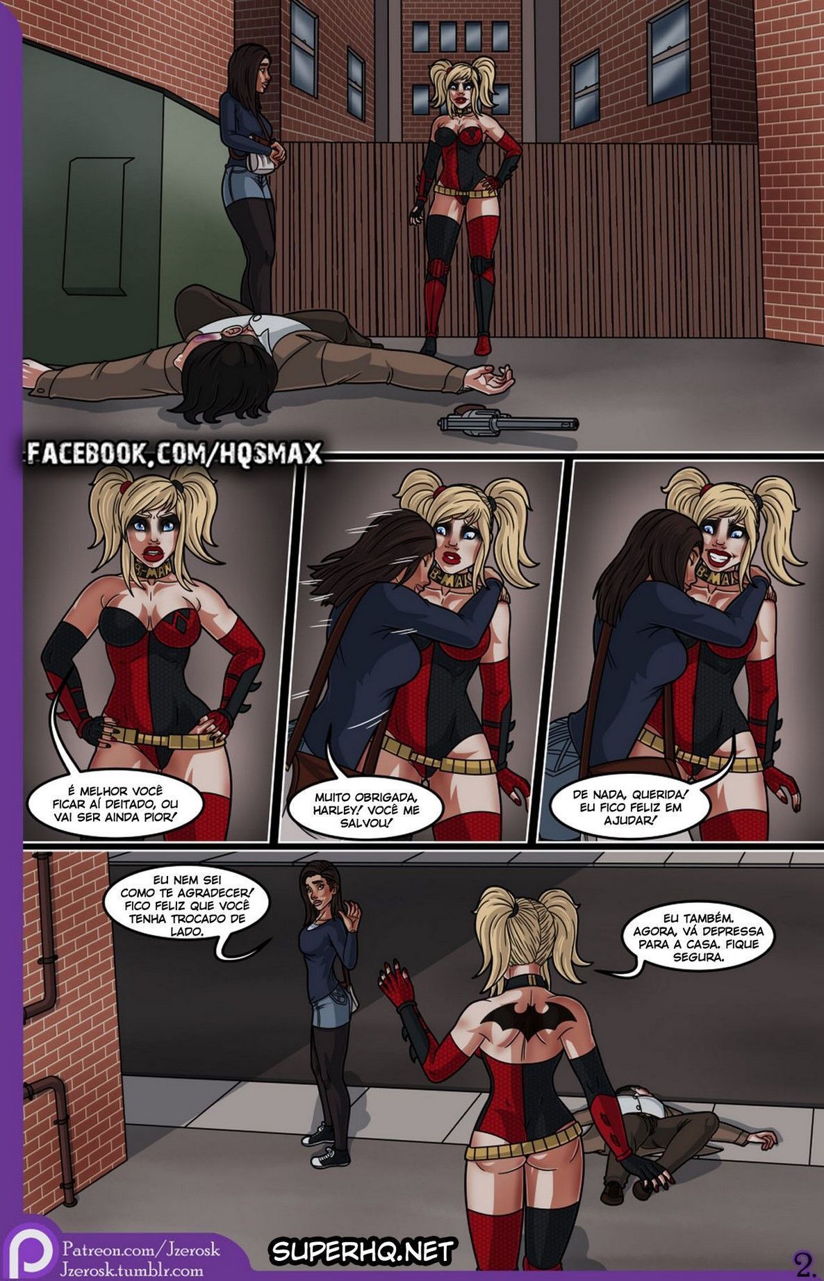 Página 2 do quadrinho adulto: The Bat in Love – Leia completo em XCOMICS