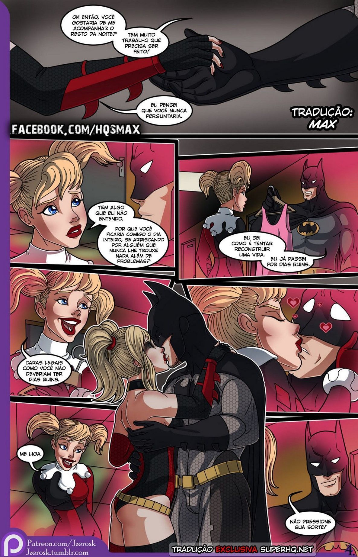 Página 4 do quadrinho adulto: The Bat in Love – Leia completo em XCOMICS