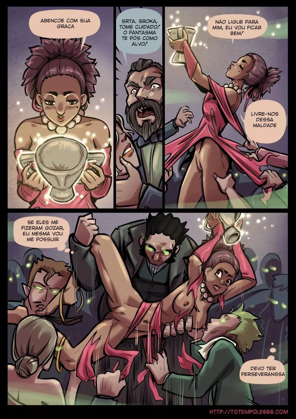 Página 38 do quadrinho adulto: The Cummoner – Leia completo em XCOMICS