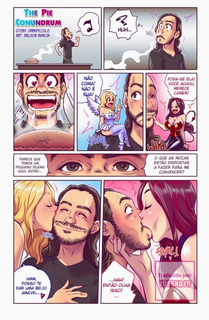 Página 1 do quadrinho adulto: The Pie Conundrum - O Enigma da Torta – Leia completo em XCOMICS