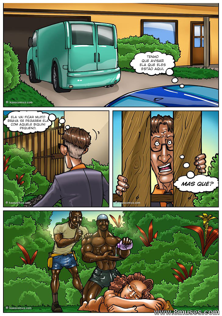 Página 15 do quadrinho adulto: The wife and the black gardeners – Leia completo em XCOMICS