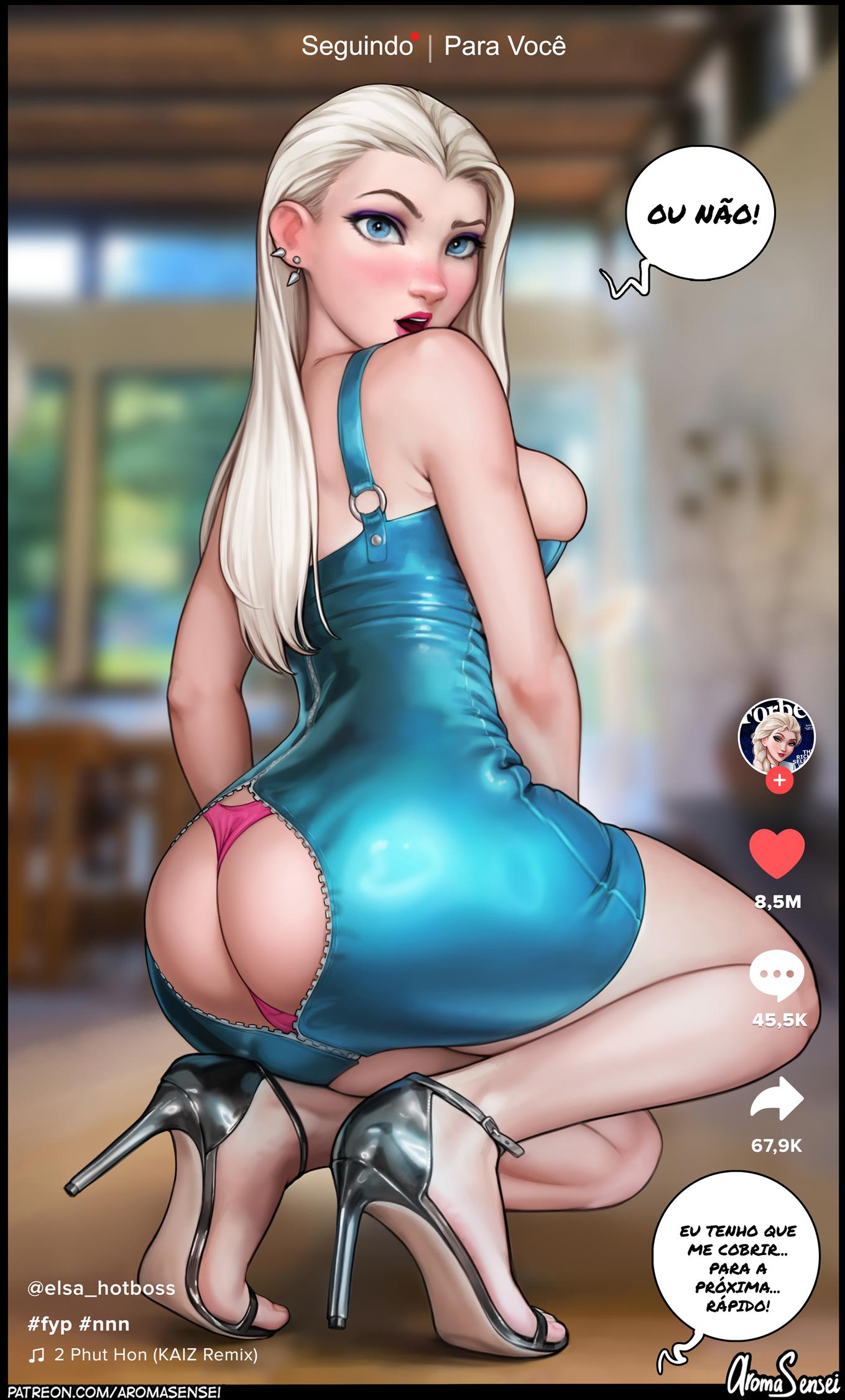 Página 5 do quadrinho adulto: TikTok da Elsa – Leia completo em XCOMICS