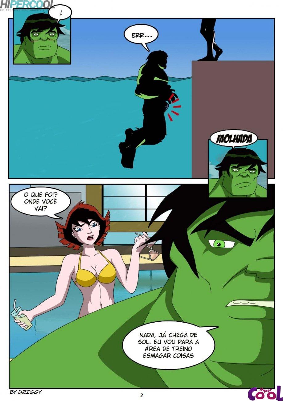 Página 3 do quadrinho adulto: Tirando o estresse do Hulk – Leia completo em XCOMICS