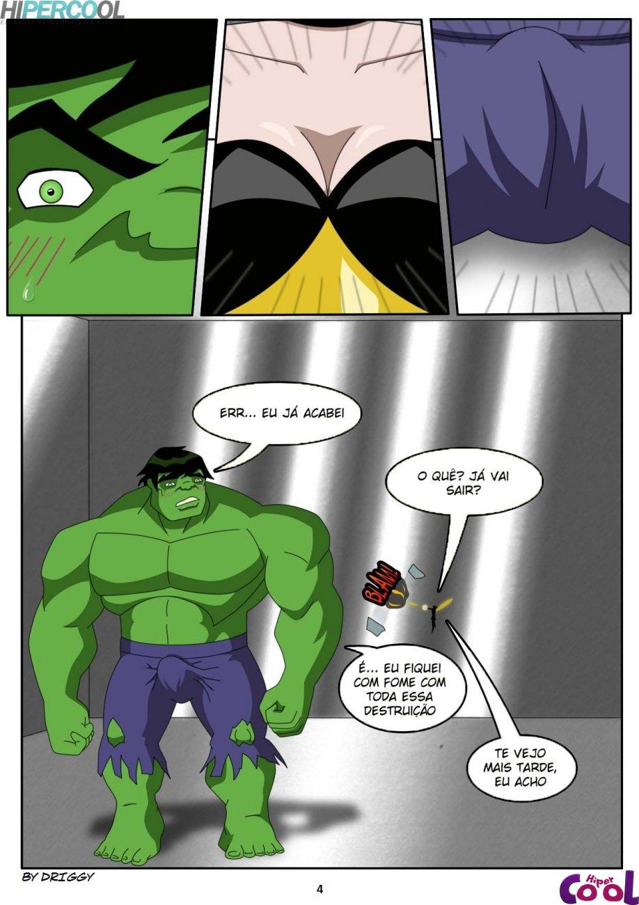 Página 5 do quadrinho adulto: Tirando o estresse do Hulk – Leia completo em XCOMICS