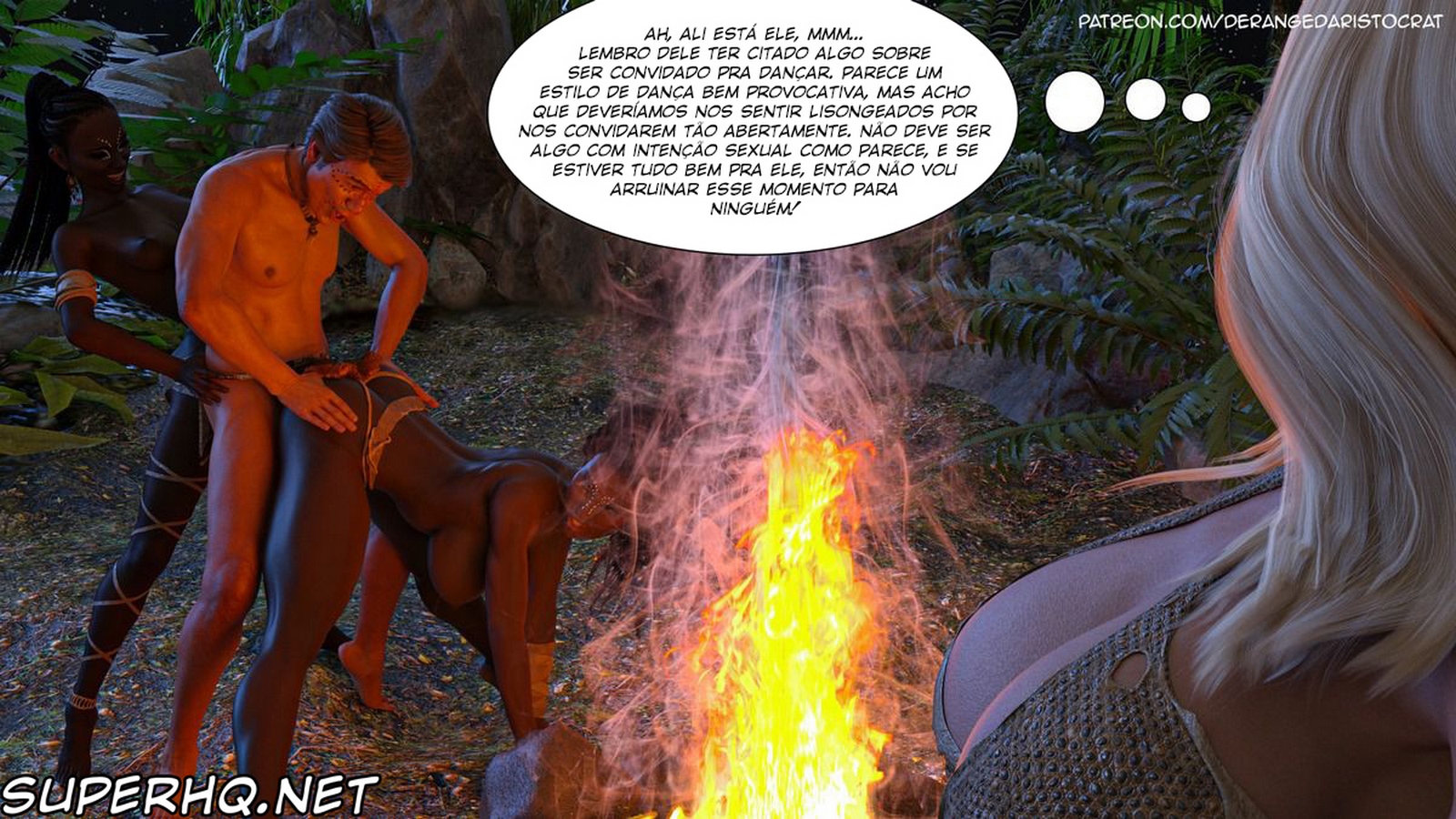 Página 10 do quadrinho adulto: Tribo de negros dotados – Leia completo em XCOMICS