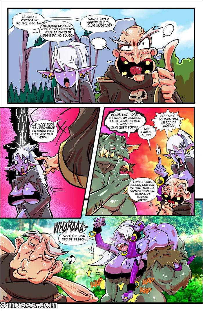 Página 3 do quadrinho adulto: Troll fazendo uma boa troca – Leia completo em XCOMICS