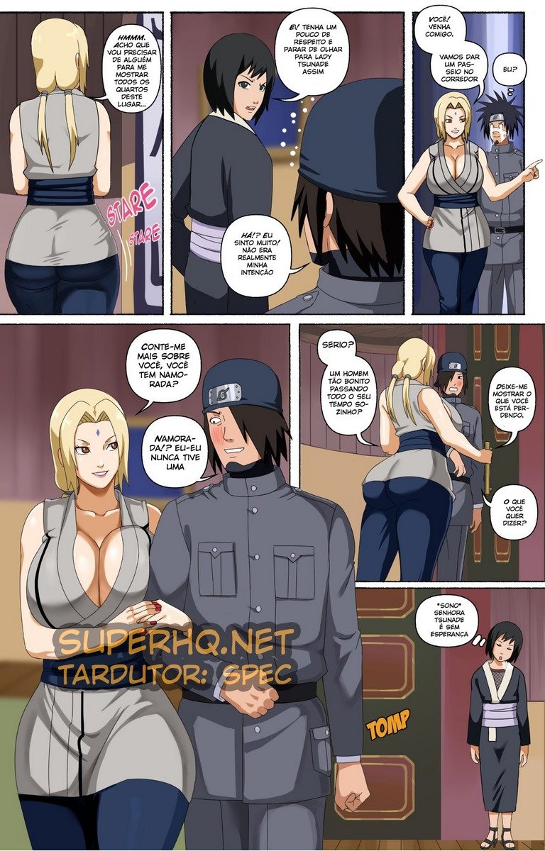 Página 3 do quadrinho adulto: Tsunade and her assistants – Leia completo em XCOMICS