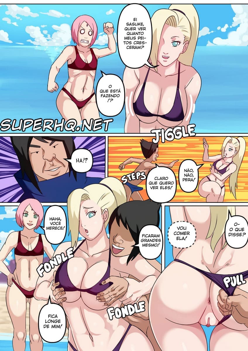 Página 16 do quadrinho adulto: Tsunade e Ino: Double Trouble – Leia completo em XCOMICS