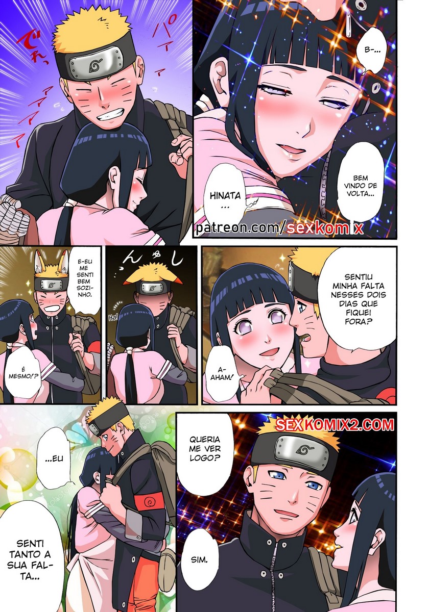 Página 3 do quadrinho adulto: Um presente para Hinata – Leia completo em XCOMICS