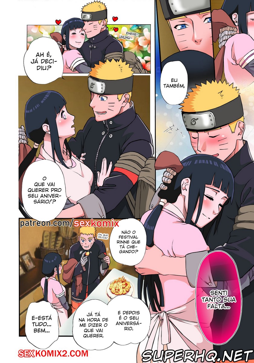 Página 4 do quadrinho adulto: Um presente para Hinata – Leia completo em XCOMICS