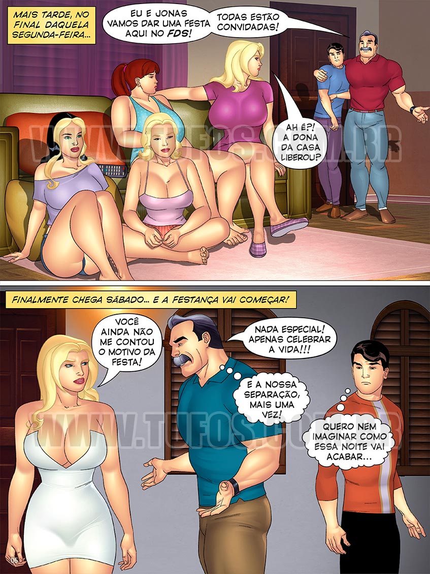 Capa do quadrinho adulto: Uma festa de arromba - Parte 01 – Leia online em XCOMICS