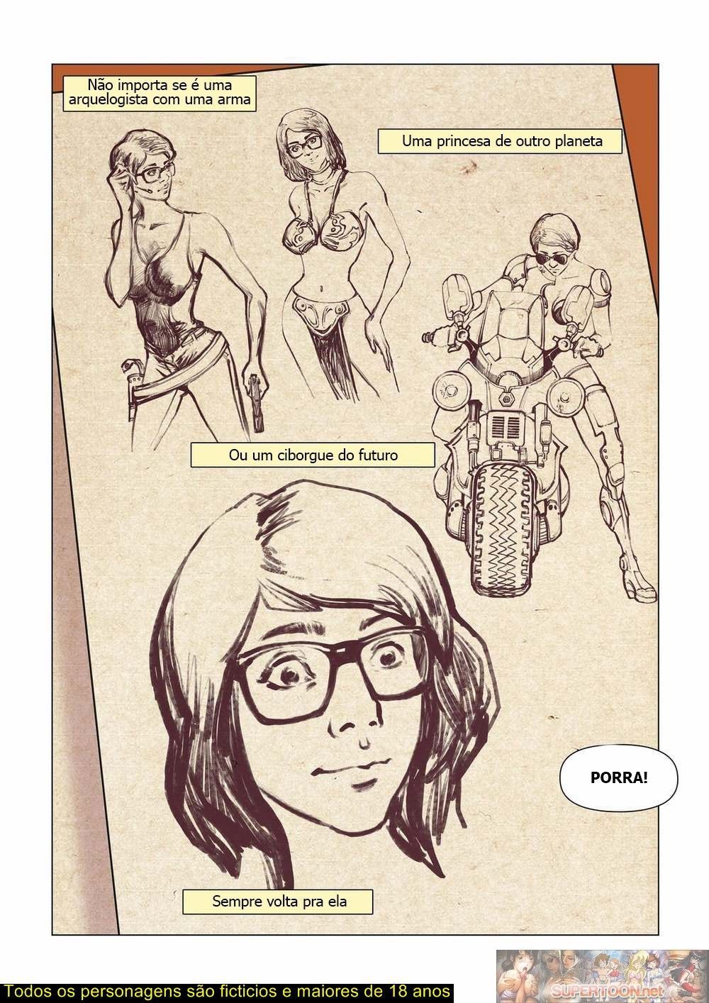 Página 2 do quadrinho adulto: Uma História de Amor e Ficção – Leia completo em XCOMICS