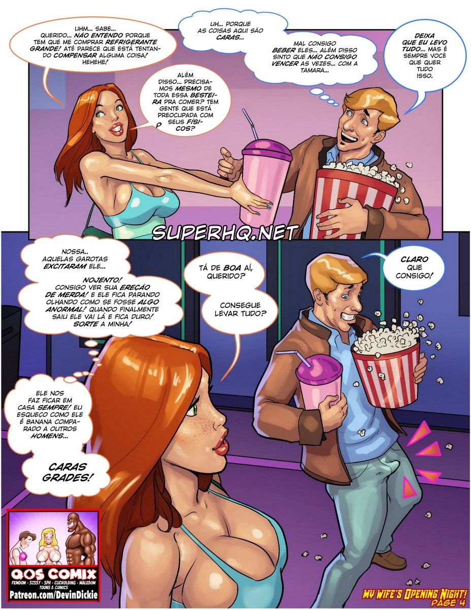 Página 5 do quadrinho adulto: Uma noite livre da esposa – Leia completo em XCOMICS
