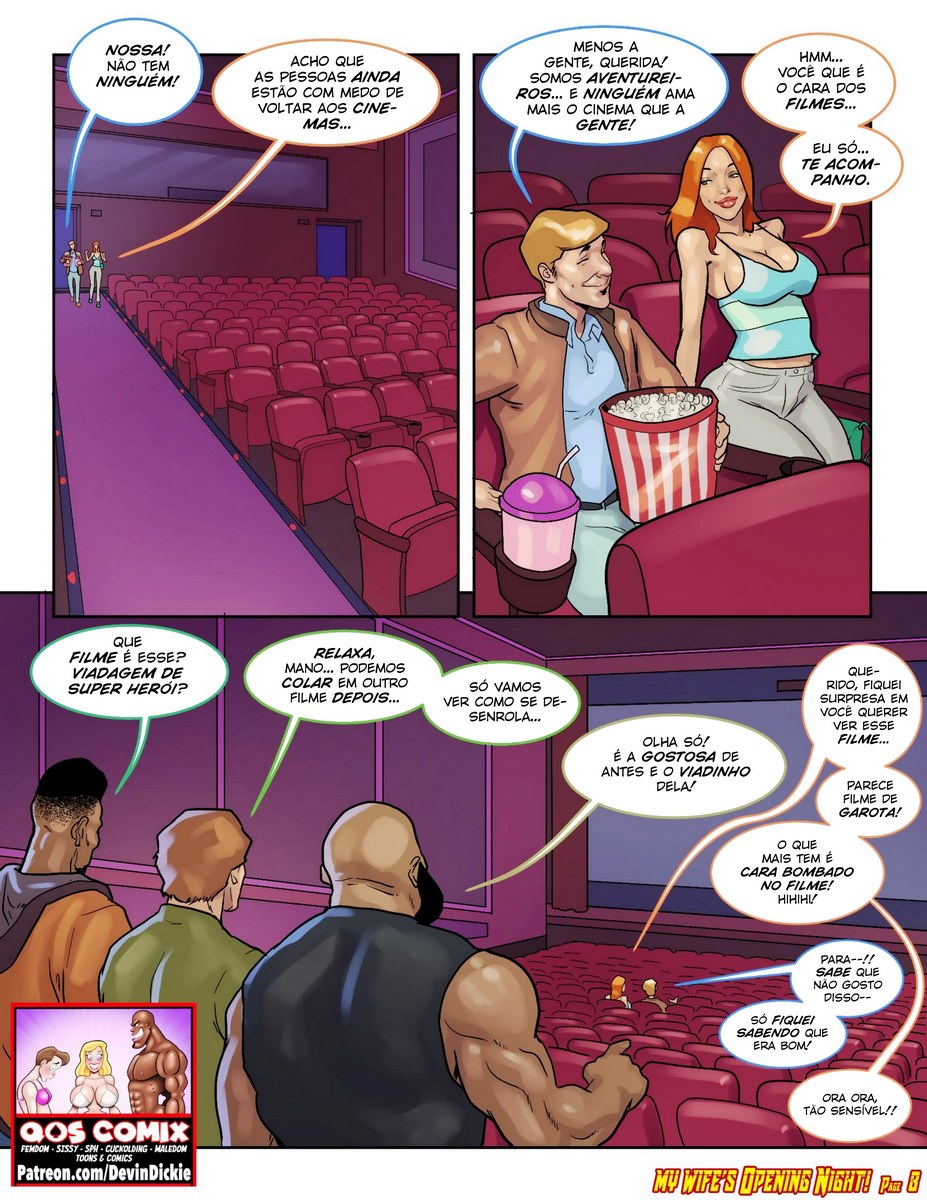 Página 9 do quadrinho adulto: Uma noite livre da esposa – Leia completo em XCOMICS