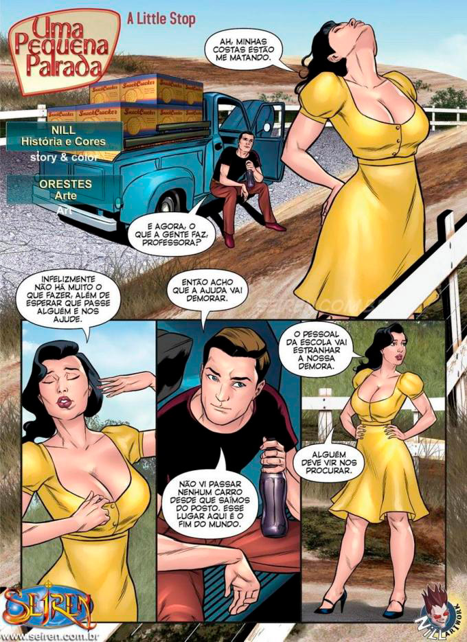 Capa do quadrinho adulto: Uma pequena parada – Leia online em XCOMICS
