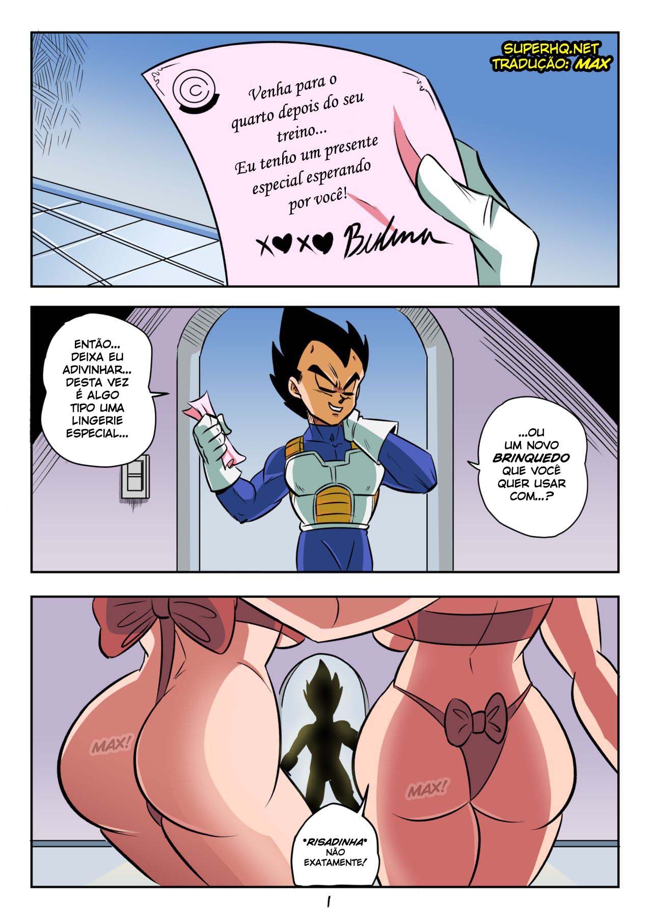 Página 3 do quadrinho adulto: Vegeta's Gift – Leia completo em XCOMICS
