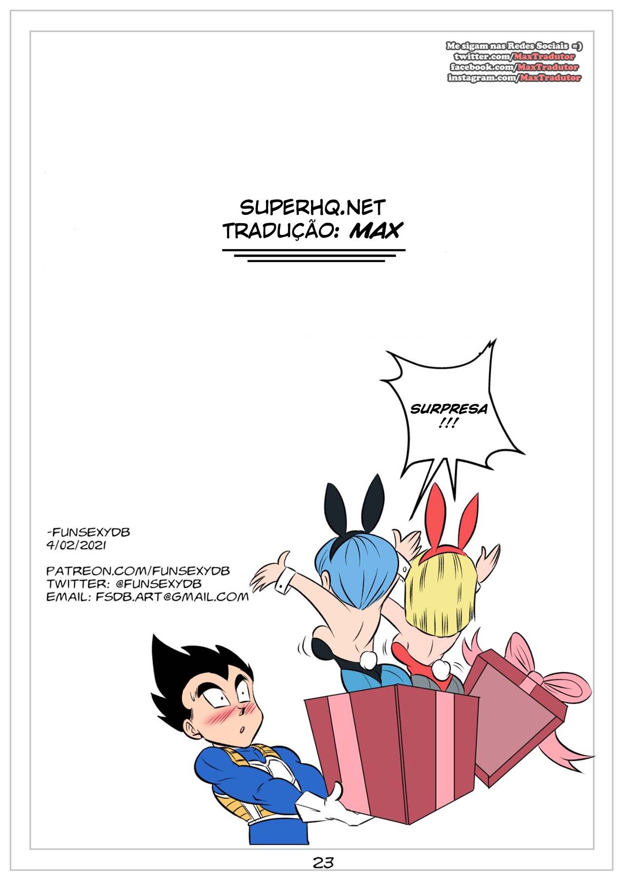 Página 25 do quadrinho adulto: Vegeta's Gift – Leia completo em XCOMICS
