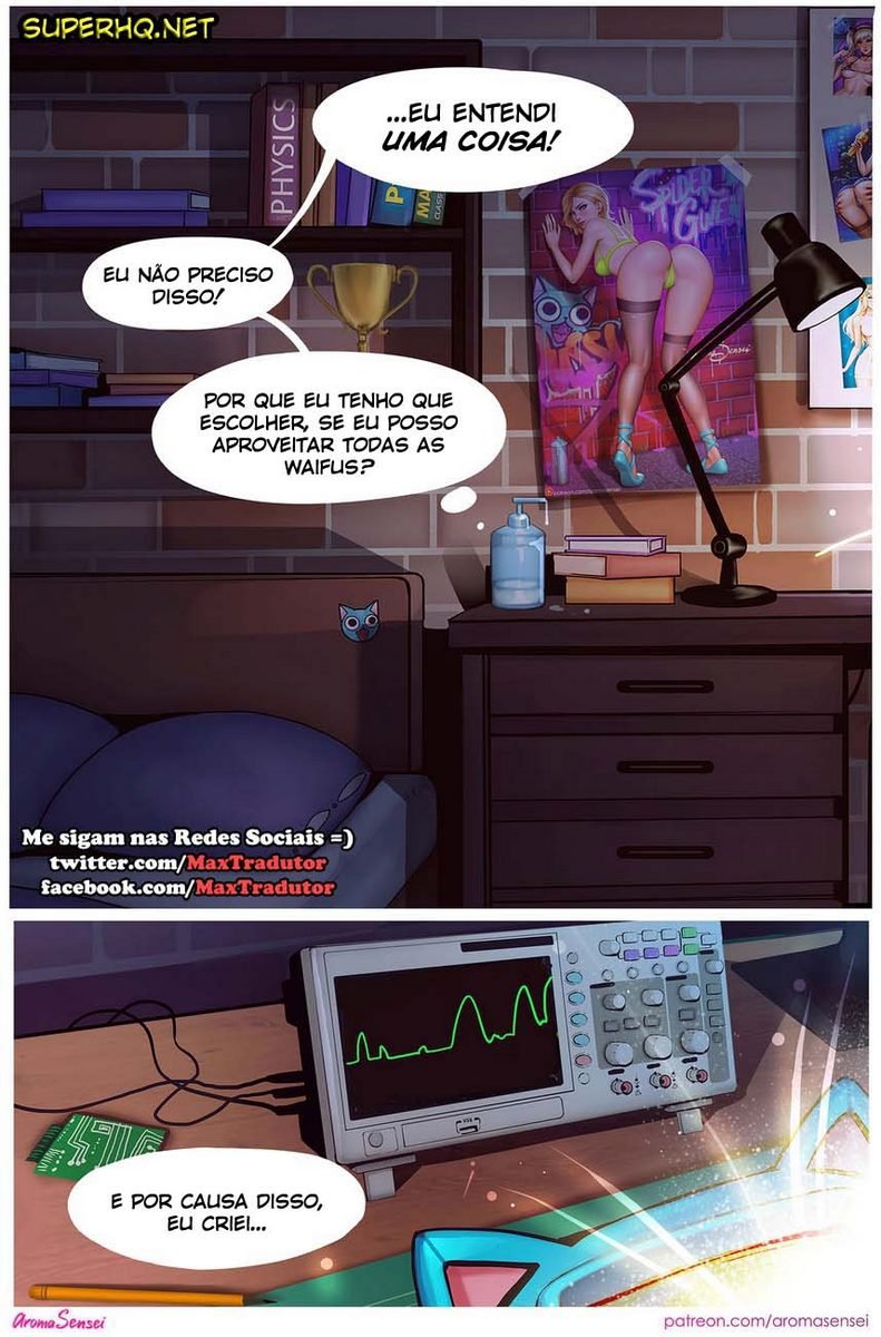 Página 2 do quadrinho adulto: Waifunator 1 - Encontro com a Gwen – Leia completo em XCOMICS