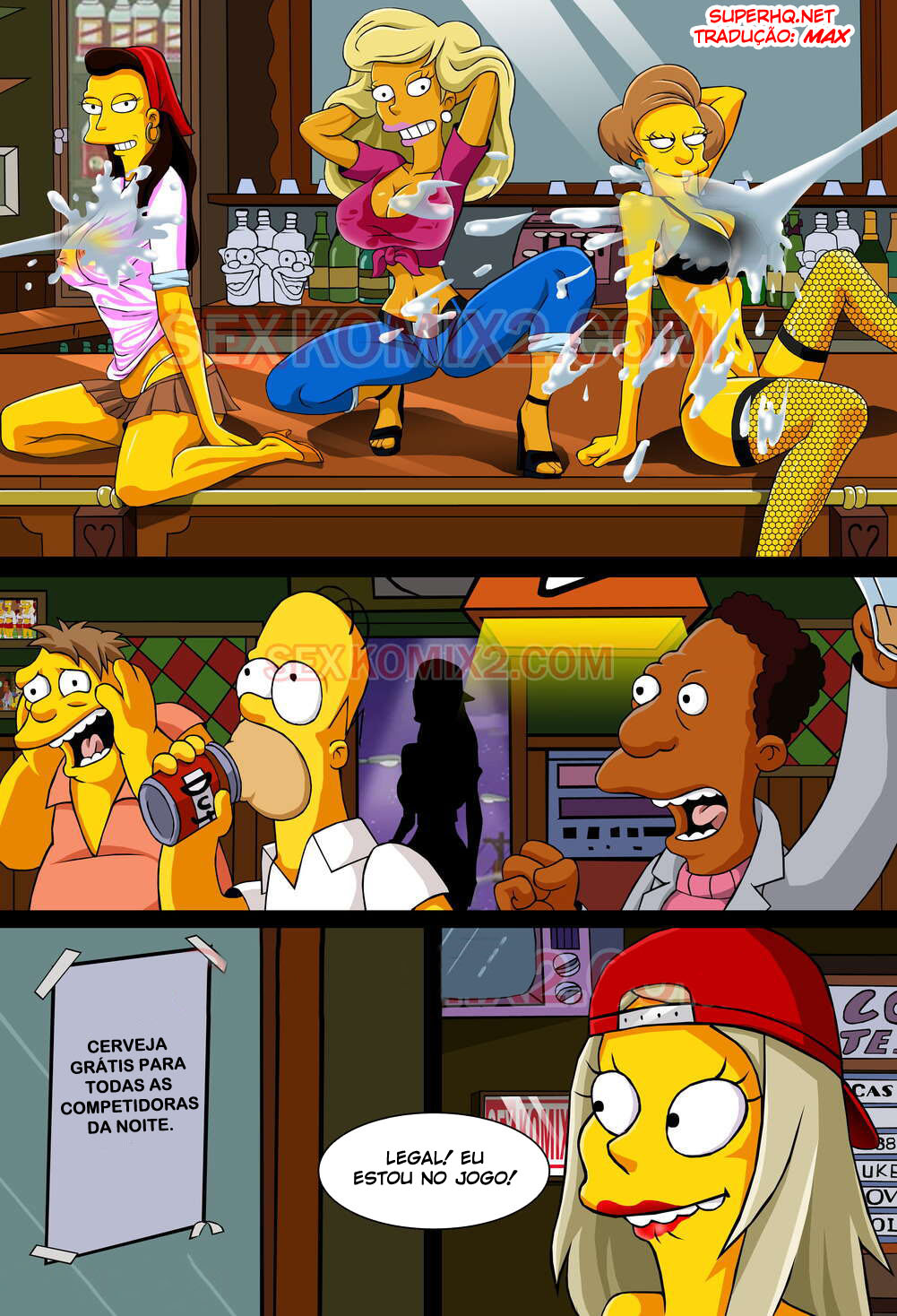 Página 6 do quadrinho adulto: Welcome to Springfield – Leia completo em XCOMICS
