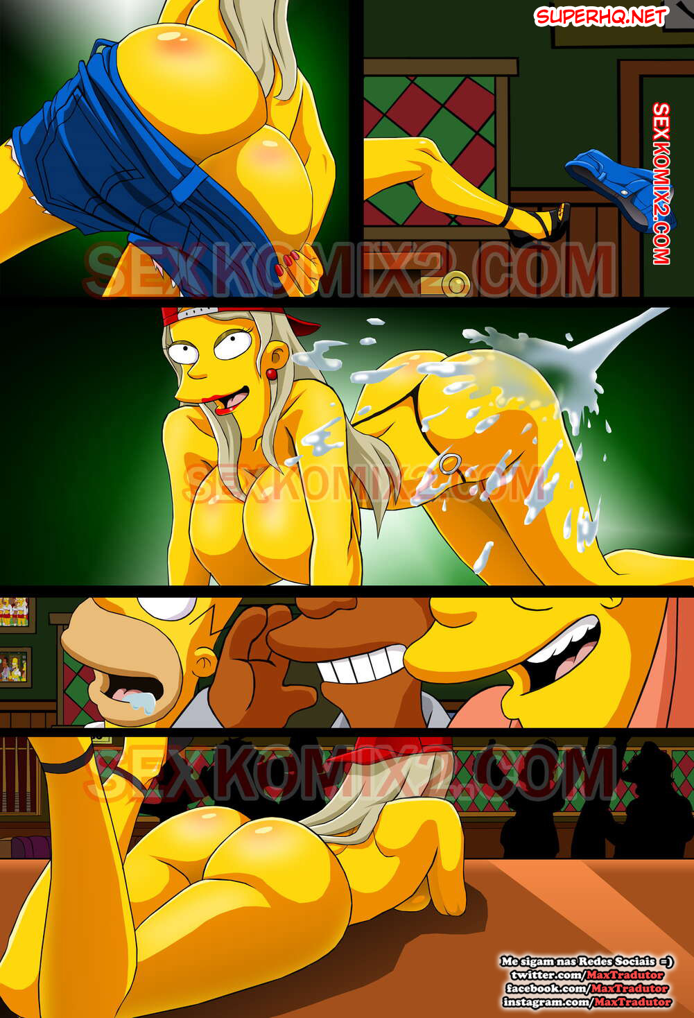Página 8 do quadrinho adulto: Welcome to Springfield – Leia completo em XCOMICS