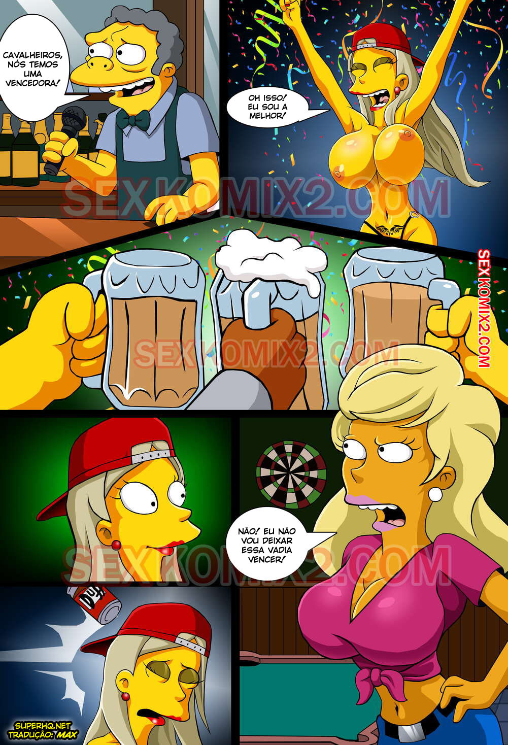 Página 9 do quadrinho adulto: Welcome to Springfield – Leia completo em XCOMICS