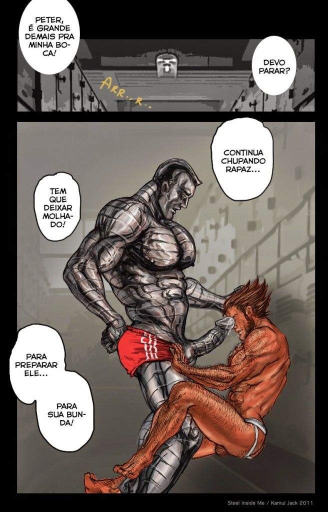Página 3 do quadrinho adulto: Wolverine Gay em: Ferro Dentro de Mim – Leia completo em XCOMICS