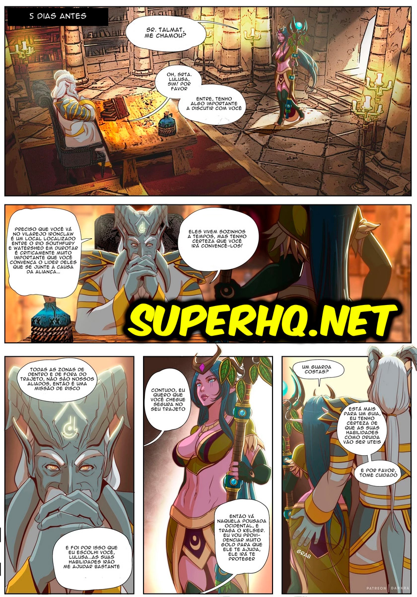 Página 12 do quadrinho adulto: World Of Warcraft, Mark of the Wild – Leia completo em XCOMICS
