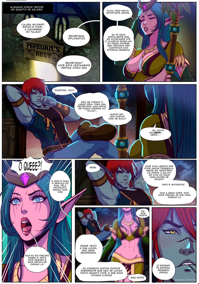 Página 13 do quadrinho adulto: World Of Warcraft, Mark of the Wild – Leia completo em XCOMICS