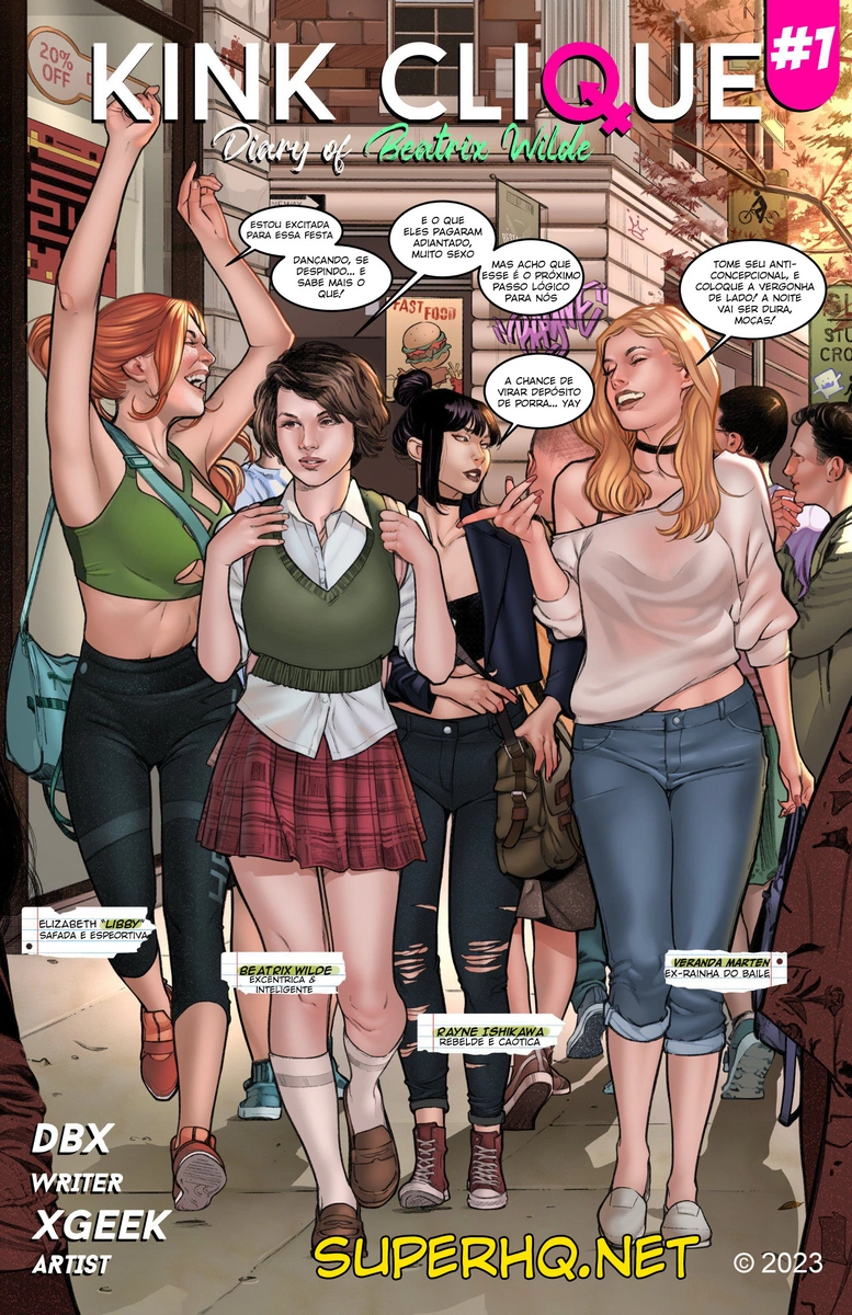 Capa do quadrinho adulto: XGEEK, KINK CLIQUE – Leia online em XCOMICS